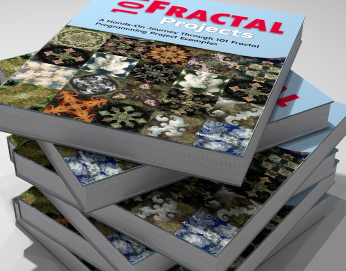 101 Fractal Projects (Paperback) on a shelf
