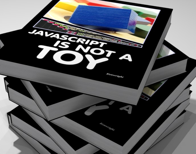 JavaScript is NOT a Toy (Paperback) on a shelf