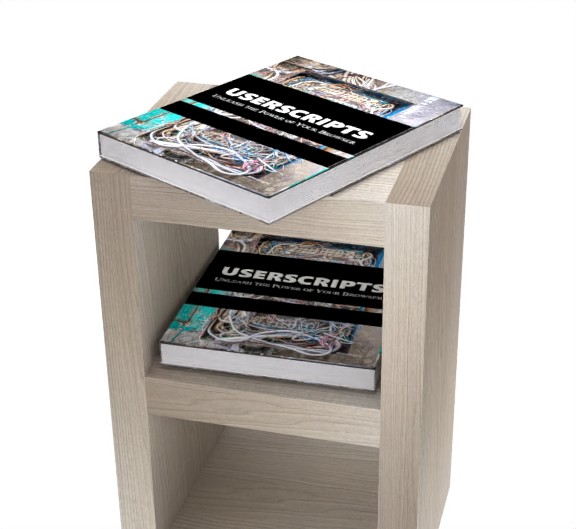 UserScripts in 20 Minutes (Coffee Book Series) on a shelf