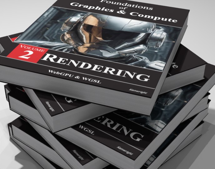 Foundations of Graphics & Compute - Volume 2: Rendering  (Hardback) on a shelf