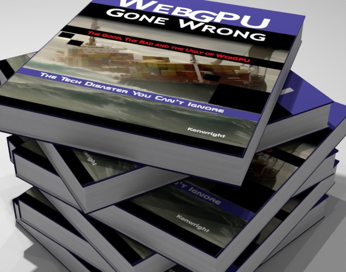 WebGPU Gone Wrong  (Paperback) on a shelf